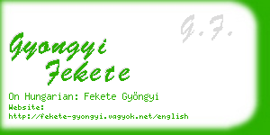 gyongyi fekete business card